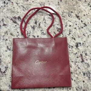 Cartier Burgundy Tote Bag